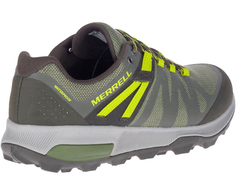 Merrell Hiking Shoes Olive - Zion FST Waterproof - Mens 53KTGFAYB